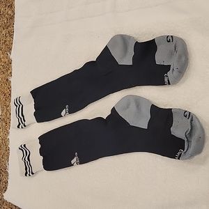 Adidas Climalite Black & White Goal Keeper Socks Soccer Size Large Read